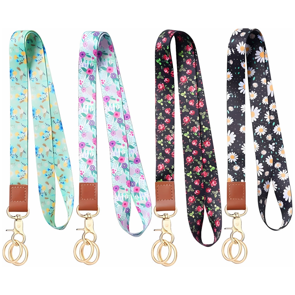 Lanyard Neck Strapwith 2 Metal Key Rings │ Badge Holder.