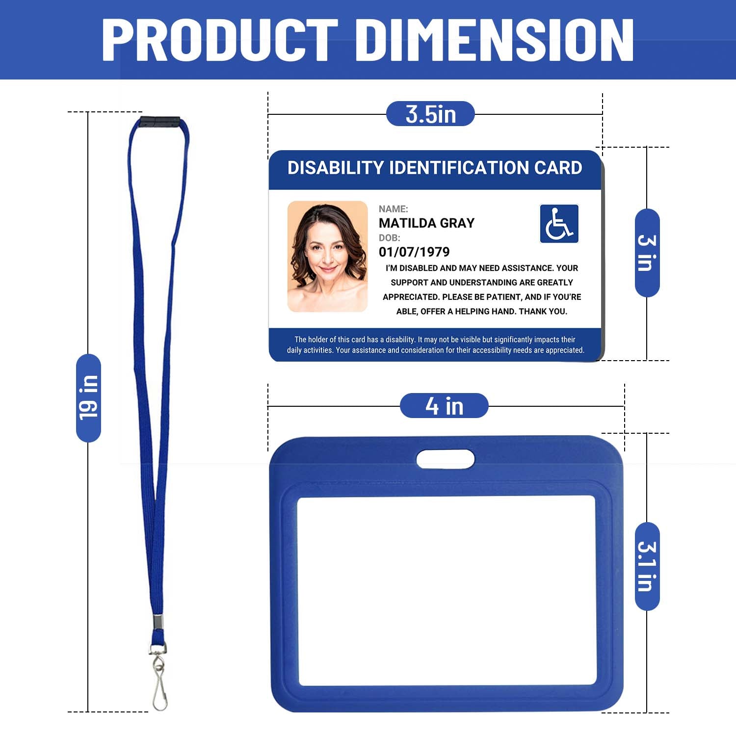Disability Identification Card for Daily Assistance & Medical Support