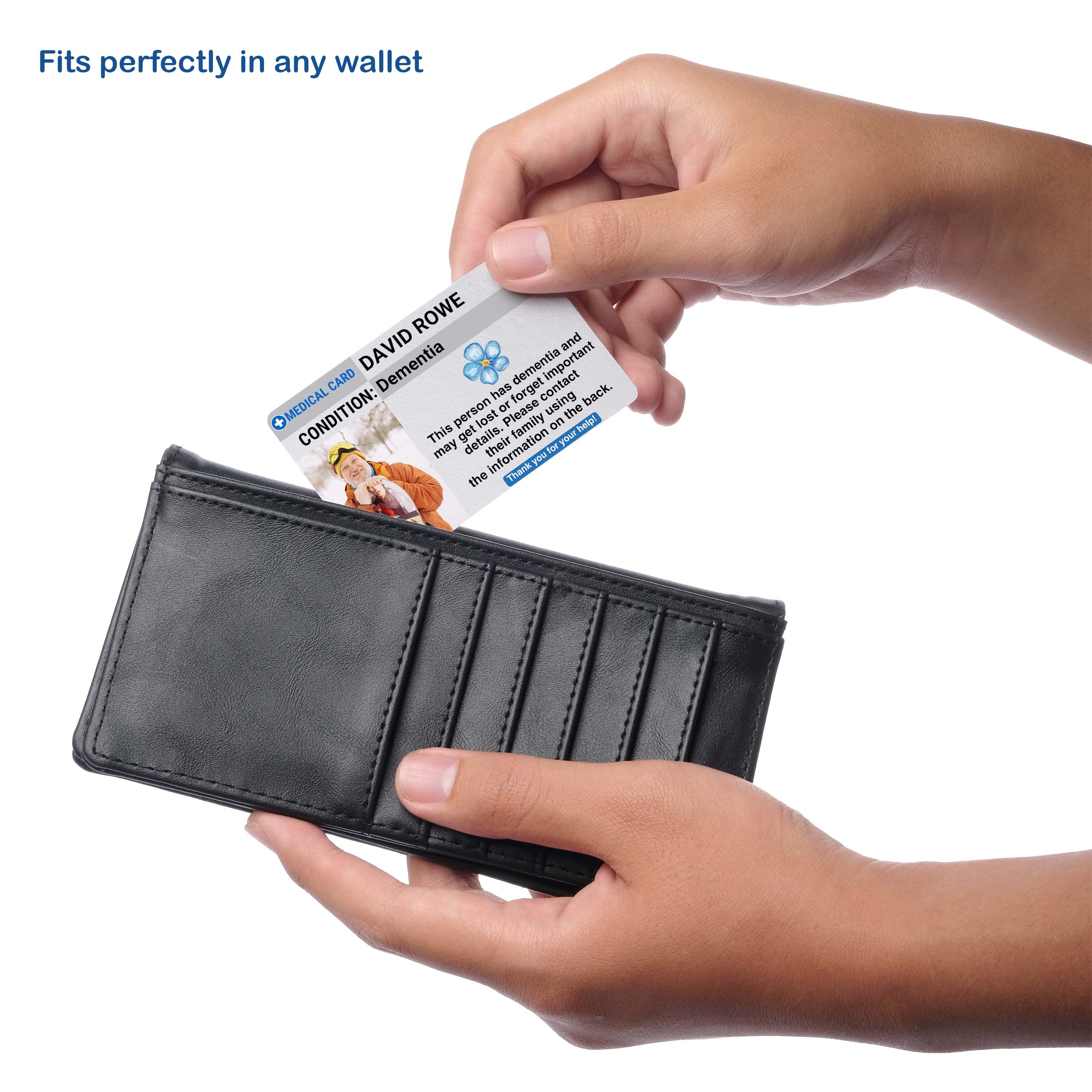 SIMPLECARD Dementia Awareness Medical ID Card - Personalised ICE Awareness Card