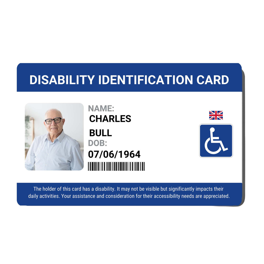 Disability ID Card UK | Personalised | SIMPLECARD