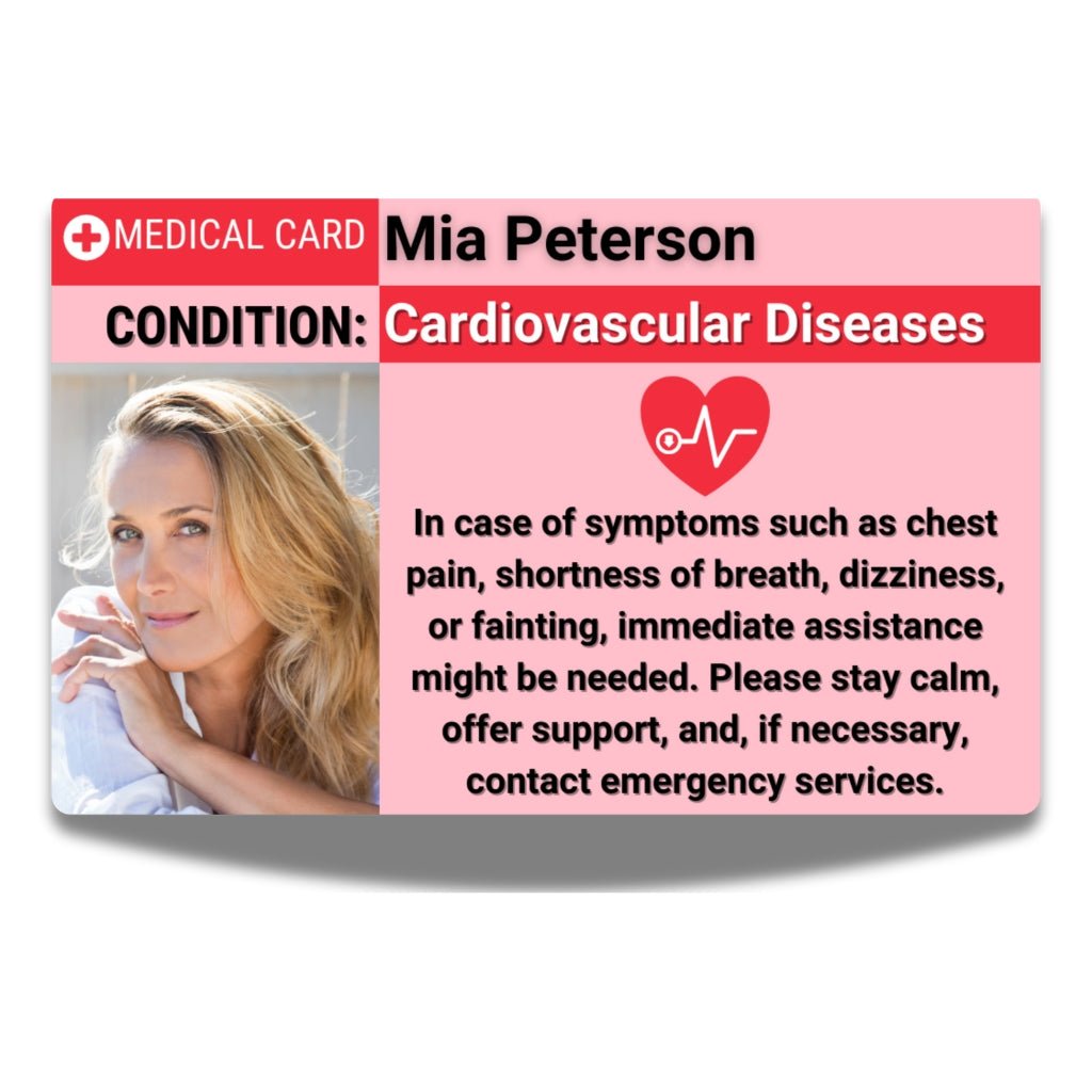 Cardiovascular disease Medical ICE Card - Simple Card