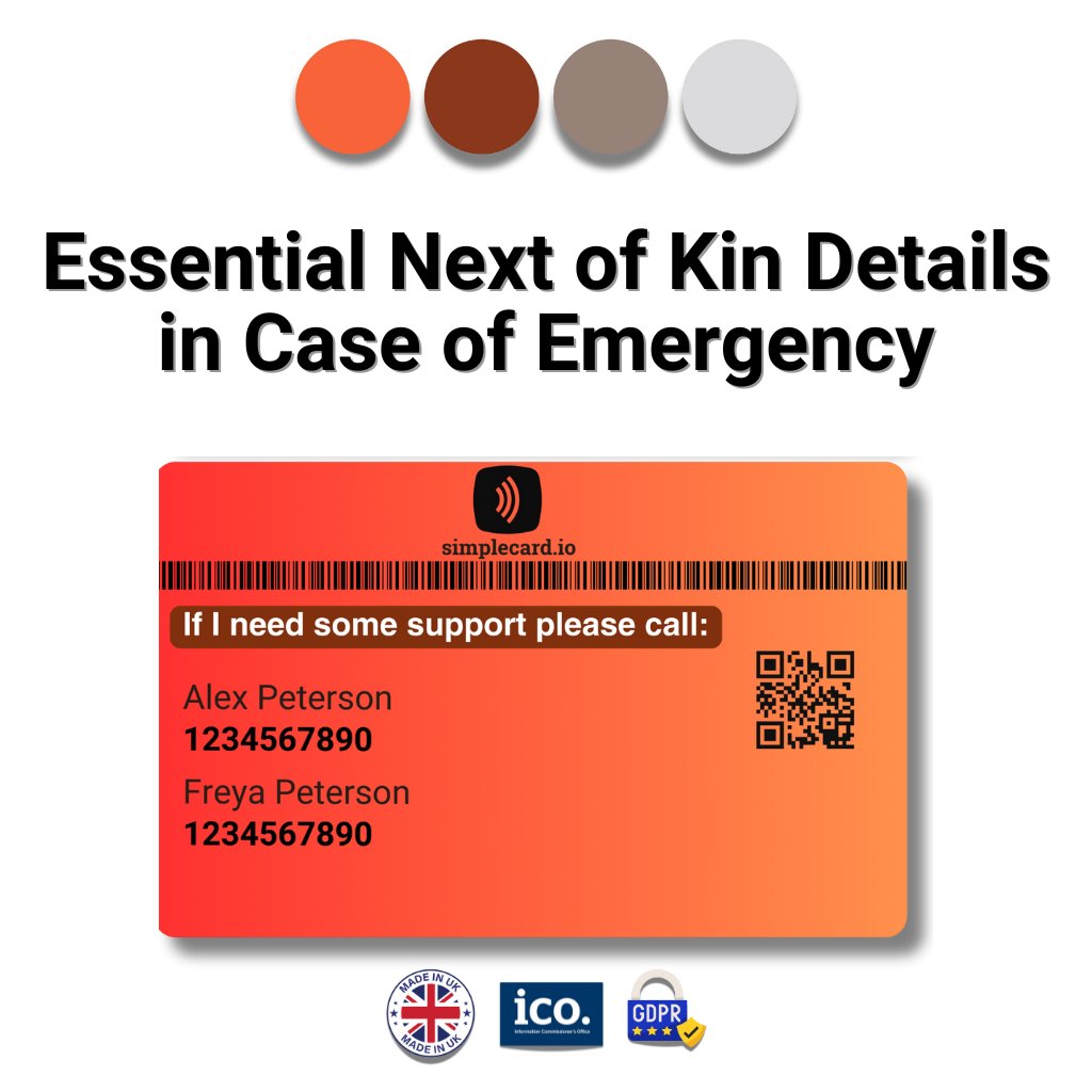 C.O.P.D In case of Emergency Awareness Medical Card - Simple Card