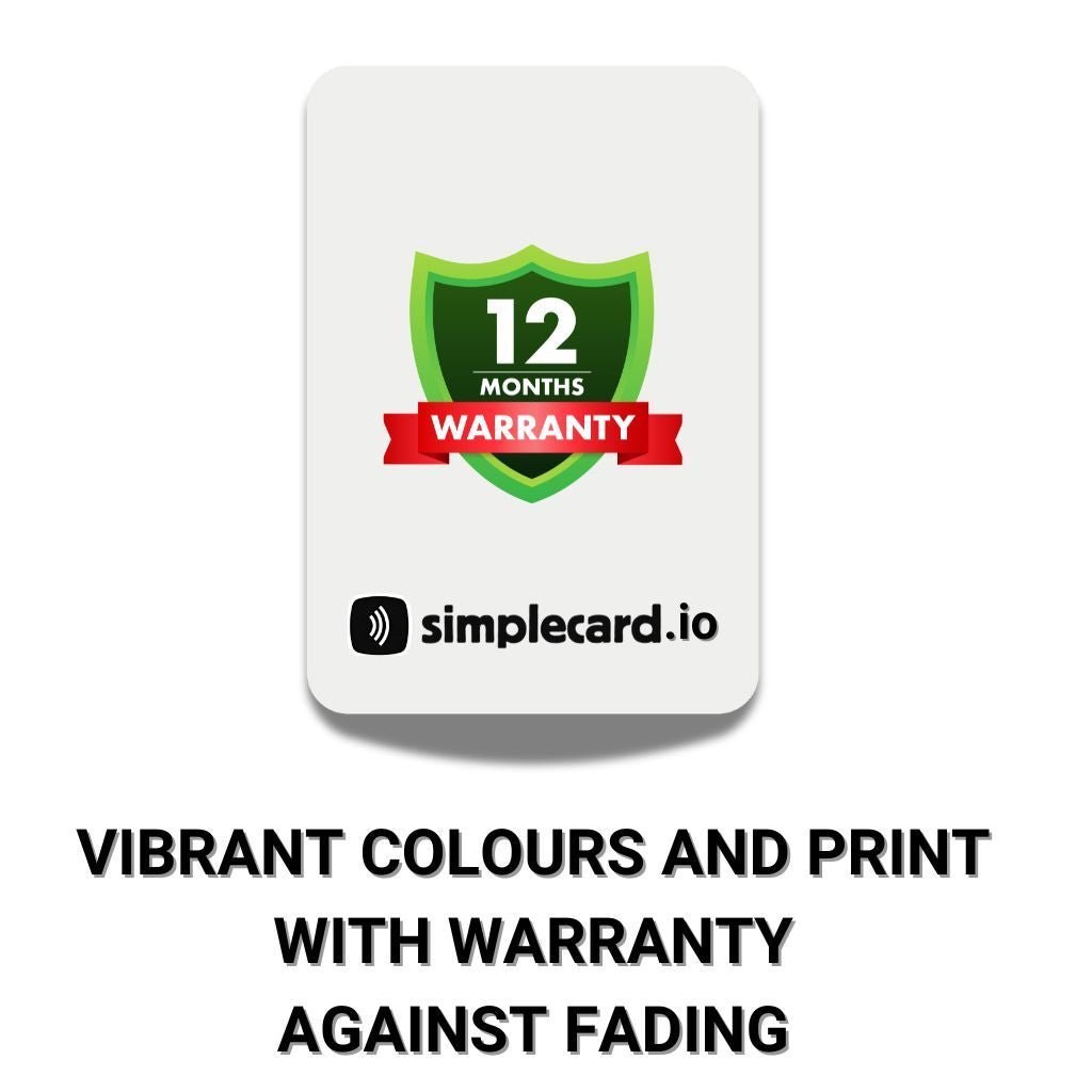 SIMPLECARD Visual Impairment Medical ID Card - Personalised ICE Awareness Card.