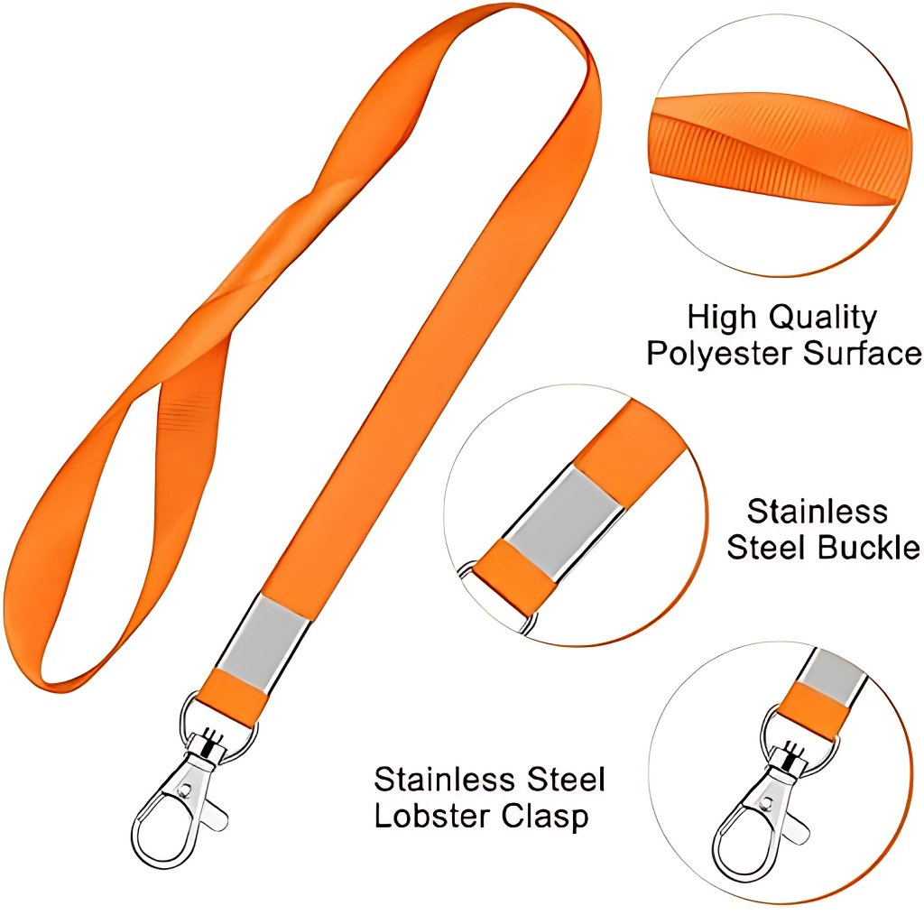 Landyard Neck Strap - Choose between 10 colors - Simple Card