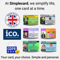 Psoriasis awareness ICE Medical Card - Simple Card